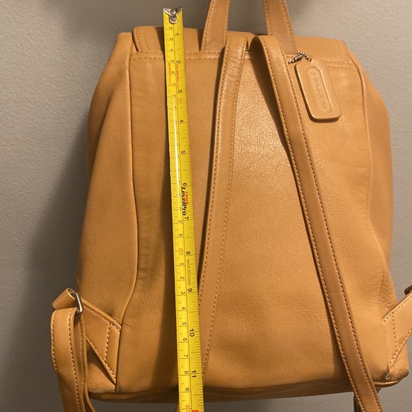 Vintage Coach Legacy West Hampton Tan Leather  Backpack 9827 Brown Women's - Picture 11 of 17